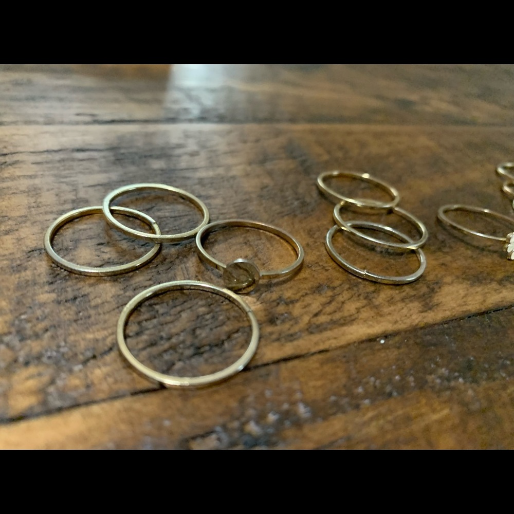 Gold ring set - Picture 2 of 6